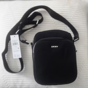 DKNY Velvet Compact Black Messenger Bag